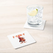 F-Caw-F Classic Basic Design スクエアペーパーコースター (インサイチュ)