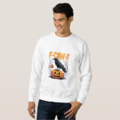 F-Caw-F Classic Halloween Raven Pumpkin Tee - Spoo スウェットシャツ (正面フル)