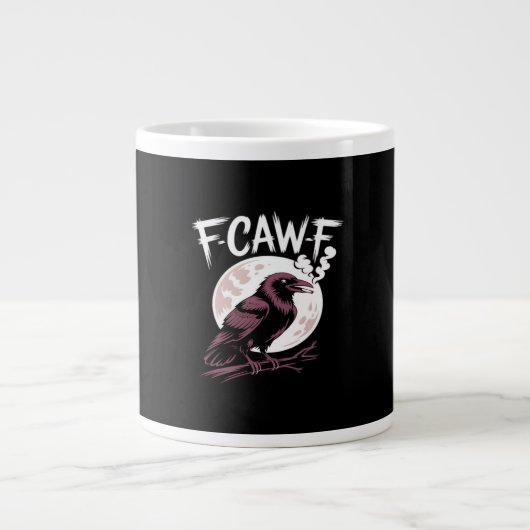 F-Caw-F Classic Minimal Clean ジャンボコーヒーマグカップ (正面)