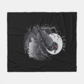 F-Caw-F Classic Minimal Clean フリースブランケット (正面(横))