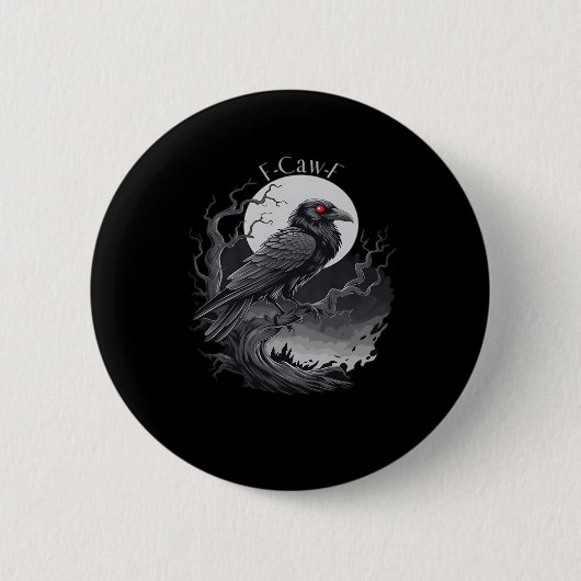 F-Caw-F Classic Minimal Clean 缶バッジ (正面)