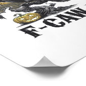 F-Caw-F Classic Minimal Design ポスター (角)