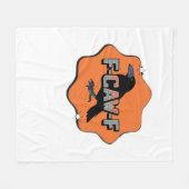 F Caw F Classic Trendy Casual Style フリースブランケット (正面(横))