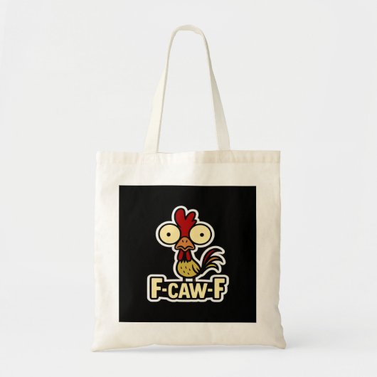 F-Caw-F Classic Vintage Graphic トートバッグ (正面)