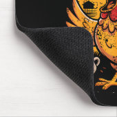 F Caw F Coffee Chicken F Kawf Rooster Funny Bird F マウスパッド (コーナー)