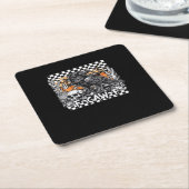 F-Caw-F Cool Retro スクエアペーパーコースター (アングル)