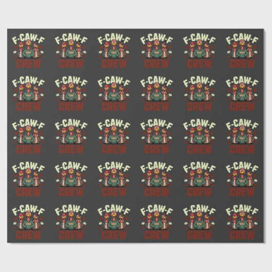 F-Caw-F Crew Features Turkeys for Thanksgiving   ラッピングペーパー (フラット)