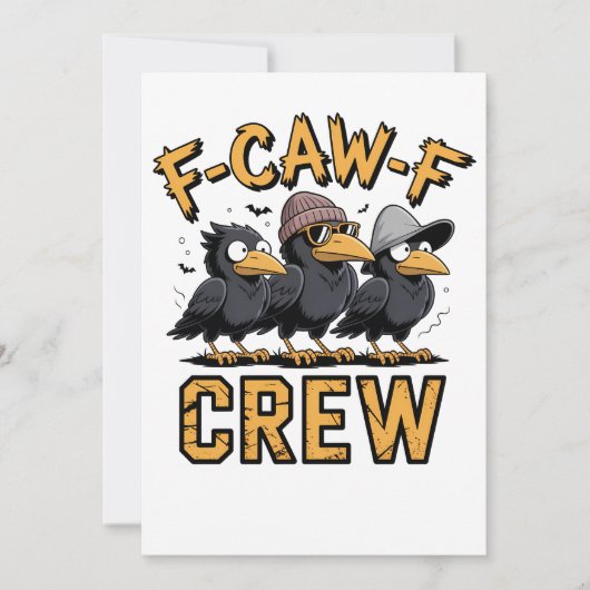 F-Caw-F Crew Funny Matching Cousins Outfit カード (正面)