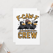 F-Caw-F Crew Funny Matching Cousins Outfit カード (正面/裏面インサイチュ)