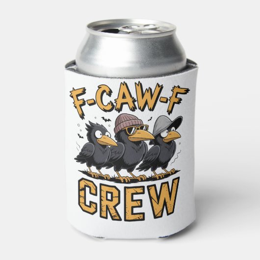 F-Caw-F Crew Funny Matching Cousins Outfit 缶クーラー (缶正面)