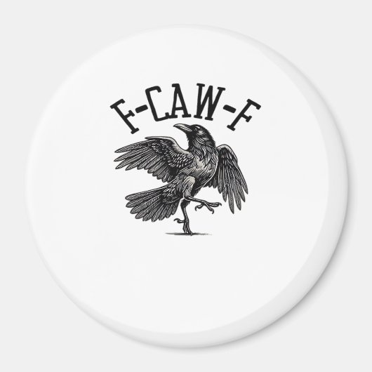 F Caw F Crow おしゃれ カジュアル マグネット (正面)