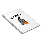 F Caw F Crow レトロ クール ノートブック (右側)