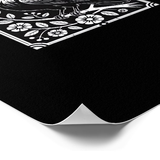 F-Caw-F Crow Aesthetic Casual ポスター (角)