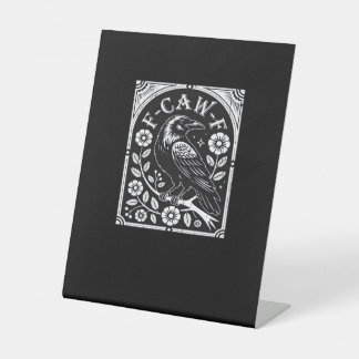 F-Caw-F Crow Aesthetic Casual 台座サイン