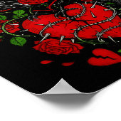 F Caw F Crow Anti Valentine's Day Dark Gothic Brok ポスター (角)