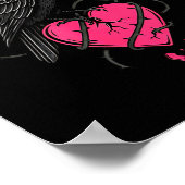F Caw F Crow Anti Valentine's Day Dark Gothic Brok ポスター (角)