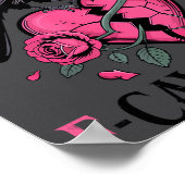 F Caw F Crow Anti Valentine's Day Dark Gothic Brok ポスター (角)