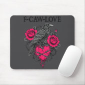 F Caw F Crow Anti Valentine's Day Dark Gothic Brok マウスパッド (マウス)