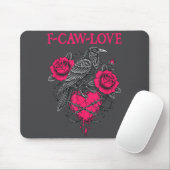 F Caw F Crow Anti Valentine's Day Dark Gothic Brok マウスパッド (マウス)