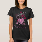 F Caw F Crow Anti Valentine's Day Dark Gothic Brok Tシャツ (正面)