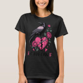 F Caw F Crow Anti Valentine's Day Dark Gothic Brok Tシャツ (正面)