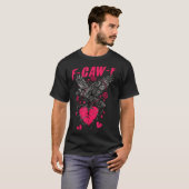 F Caw F Crow Anti Valentine's Day Dark Gothic Brok Tシャツ (正面フル)