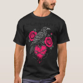 F Caw F Crow Anti Valentine's Day Dark Gothic Brok Tシャツ (正面)