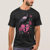 F Caw F Crow Anti Valentine's Day Dark Gothic Brok Tシャツ (正面)