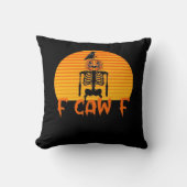 F-Caw-F Crow Classic Aesthetic Casual クッション (正面)
