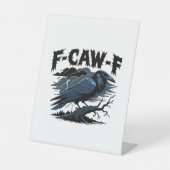 F-Caw-F Crow Essential Retro Classic 台座サイン (正面)
