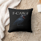 F-Caw-F Crow Funny Crow F-Caw-F Gear Cool Unique クッション (ブランケット)