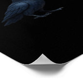 F-Caw-F Crow Funny Crow F-Caw-F Gear Cool Unique ポスター (角)