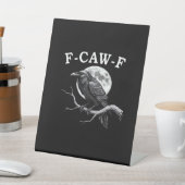F-Caw-F Crow Funny Crow F-Caw-F Gear Creative Styl 台座サイン (インサイチュ)