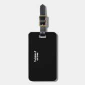 F-Caw-F Crow Funny Crow Retro Classic ラゲッジタグ (正面縦)