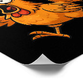 F-caw-f Crow Funny Fcawf Black Bird Chicken Meme G ポスター (角)