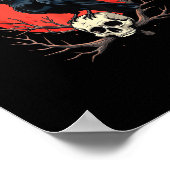 F-Caw-F Crow Funny Gothic Raven Humor Style ポスター (角)