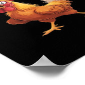 F-Caw-F Crow Gothic Funny Humor ポスター (角)