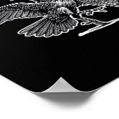 F-Caw-F Crow Gothic Humor Funny ポスター (角)