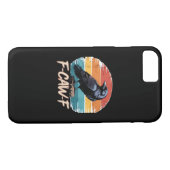 F-Caw-F Crow Humor Funny Gothic Retro Classic Case-Mate iPhoneケース (裏面(横))