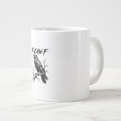 F Caw F Crow Lover Raven Meme Classic Style ジャンボコーヒーマグカップ (正面右)