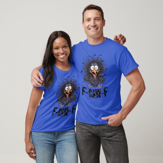 F CAW F Crow Meme Funny Cartoon Bird f-caw-f Tシャツ (ユニセックス)