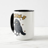 F-CAW-F Crow Mug | Funny F Caw F Coffee Mug  マグカップ (正面左)