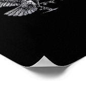 F-Caw-F Crow Retro Classic ポスター (角)