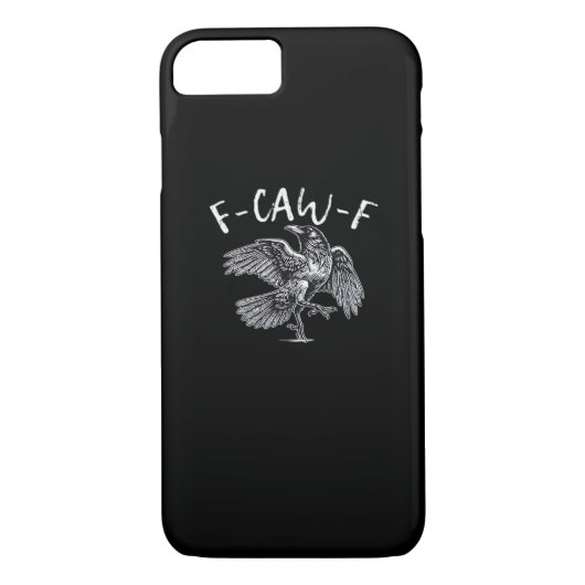 F-Caw-F Crow Retro Classic Case-Mate iPhoneケース (裏面)