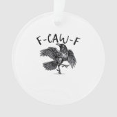 F Caw F Crow Retro Classic Style オーナメント (正面)