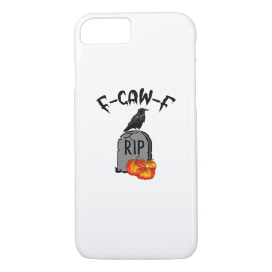 F Caw F Crow Retro Cool Case-Mate iPhoneケース (裏面)