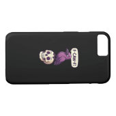 F-Caw-F Crow Skull Halloween Humor Graphic Design Case-Mate iPhoneケース (裏面(横))