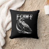 F-Caw-F Crow Womens Trendy Casual クッション (ブランケット)