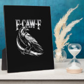 F-Caw-F Crow Womens Trendy Casual フォトプラーク (側面)