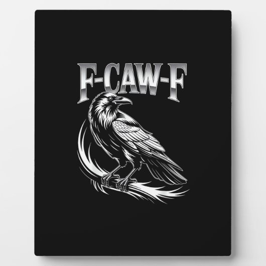 F-Caw-F Crow Womens Trendy Casual フォトプラーク (正面)